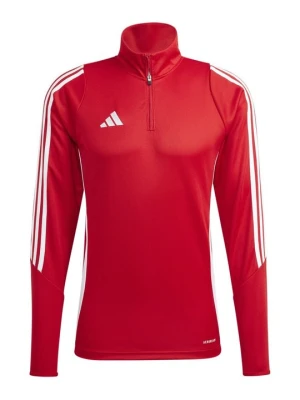 Bluzka z długim rękawem Adidas czerwony