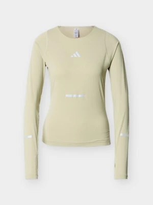 Bluzka z długim rękawem Adidas oliwkowy