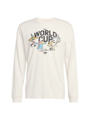 Bluzka z długim rękawem adidas Originals biały