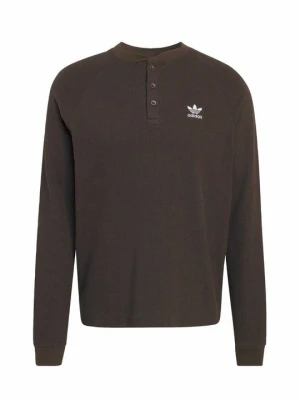 Bluzka z długim rękawem adidas Originals brązowy