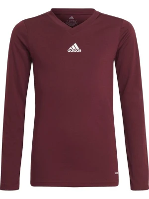 Bluzka z długim rękawem adidas Originals ciemnoczerwony