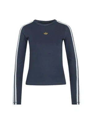 Bluzka z długim rękawem adidas Originals granatowy
