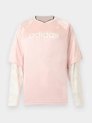 Bluzka z długim rękawem adidas Originals różowy