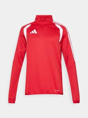 Bluzka z długim rękawem Adidas czerwony