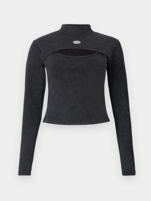 Bluzka z długim rękawem Alpha Industries czarny