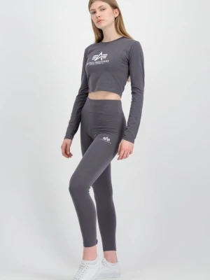 Bluzka z długim rękawem Alpha Industries szary