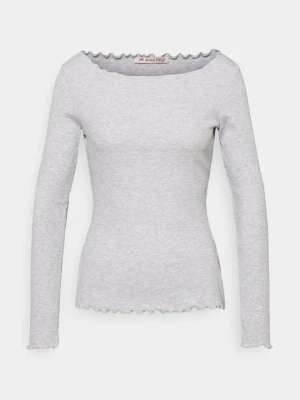 Bluzka z długim rękawem Anna Field By Zalando jasnoszary melanż