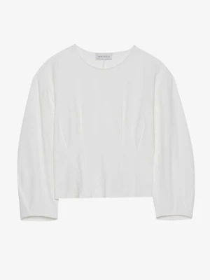 Bluzka z długim rękawem Anna Field By Zalando mleczny