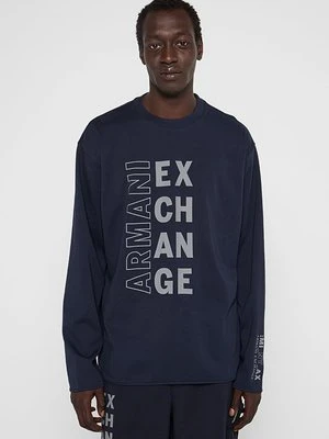 Bluzka z długim rękawem Armani Exchange