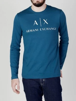 Bluzka z długim rękawem Armani Exchange