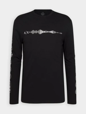 Bluzka z długim rękawem Armani Exchange czarny