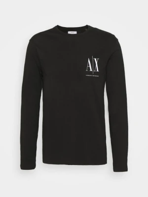 Bluzka z długim rękawem Armani Exchange czarny