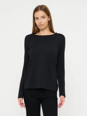 Bluzka z długim rękawem Armani Exchange czarny melanż