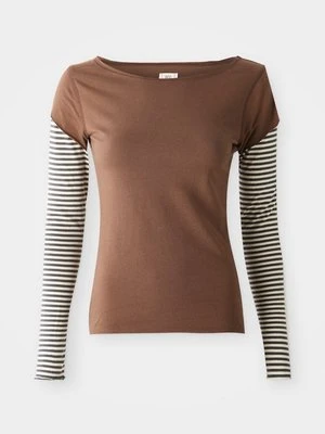 Bluzka z długim rękawem BDG Urban Outfitters brązowy