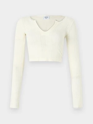 Bluzka z długim rękawem BDG Urban Outfitters biały