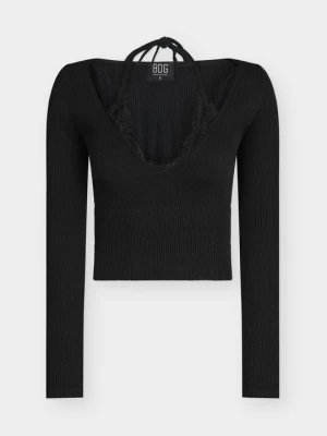Bluzka z długim rękawem BDG Urban Outfitters czarny