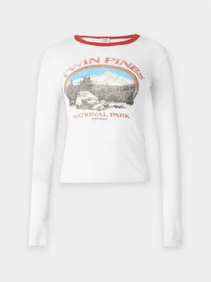 Bluzka z długim rękawem BDG Urban Outfitters mleczny