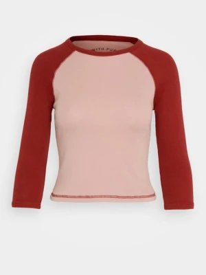 Bluzka z długim rękawem BDG Urban Outfitters różowy