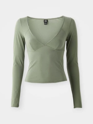 Bluzka z długim rękawem BDG Urban Outfitters zielony