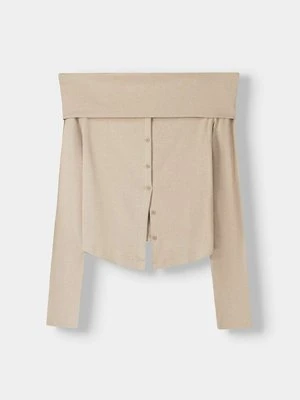 Bluzka z długim rękawem Bershka