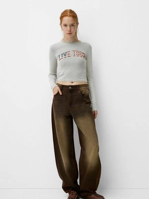 Bluzka z długim rękawem Bershka