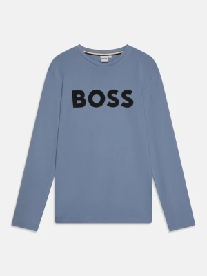 Bluzka z długim rękawem Boss szary