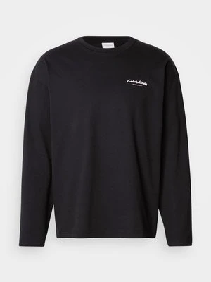 Bluzka z długim rękawem Calvin Klein czarny