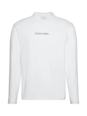 Bluzka z długim rękawem Calvin Klein biały