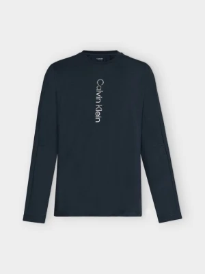Bluzka z długim rękawem Calvin Klein granatowy