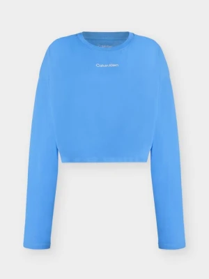 Bluzka z długim rękawem Calvin Klein jasnoniebieski