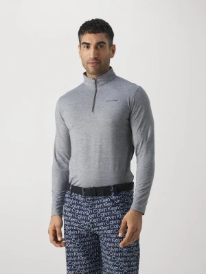 Bluzka z długim rękawem Calvin Klein jasnoszary