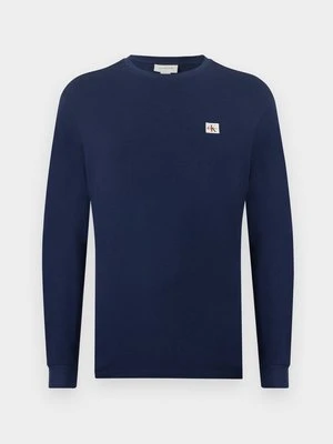 Bluzka z długim rękawem Calvin Klein Jeans granatowy