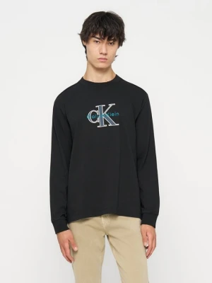 Bluzka z długim rękawem Calvin Klein Jeans czarny