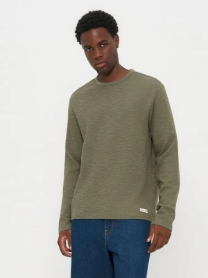 Bluzka z długim rękawem Calvin Klein Jeans oliwkowy