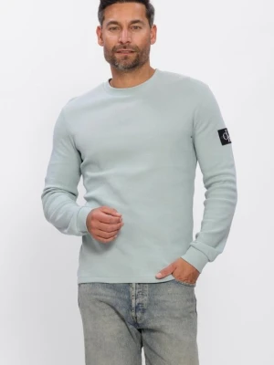 Bluzka z długim rękawem Calvin Klein miętowy