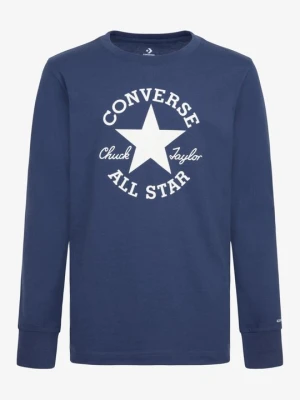 Bluzka z długim rękawem Converse granatowy