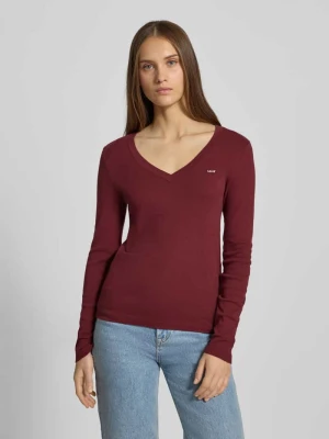 Bluzka z długim rękawem, dekoltem w serek i naszywką z logo Levi's®