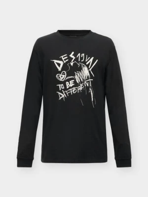 Bluzka z długim rękawem Desigual czarny