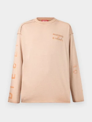 Bluzka z długim rękawem Diesel bleached denim
