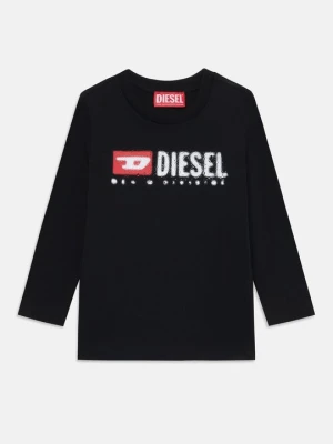 Bluzka z długim rękawem Diesel czarny