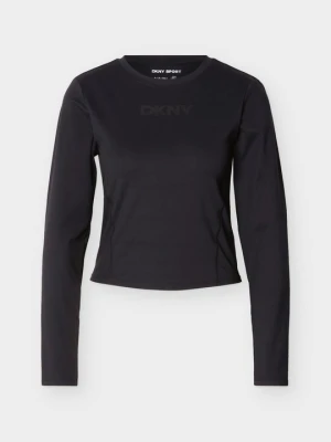 Bluzka z długim rękawem DKNY czarny