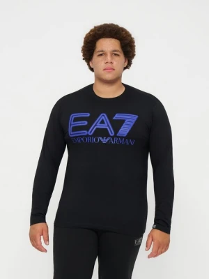 Bluzka z długim rękawem EA7 Emporio Armani czarny