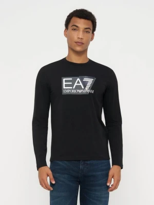 Bluzka z długim rękawem EA7 Emporio Armani czarny
