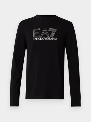 Bluzka z długim rękawem EA7 Emporio Armani czarny