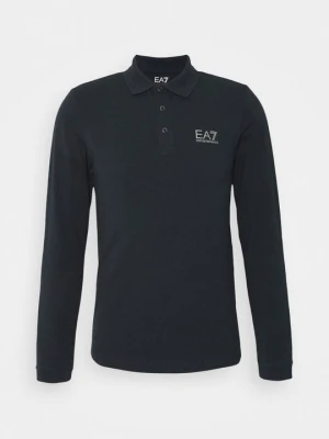 Bluzka z długim rękawem EA7 Emporio Armani granatowy