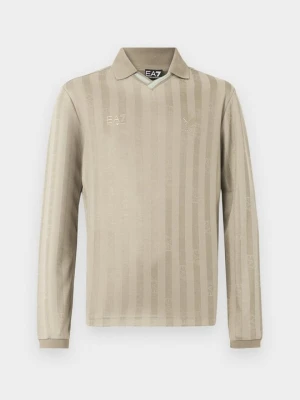Bluzka z długim rękawem EA7 Emporio Armani piaskowy