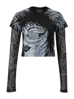 Bluzka z długim rękawem Ed Hardy czarny