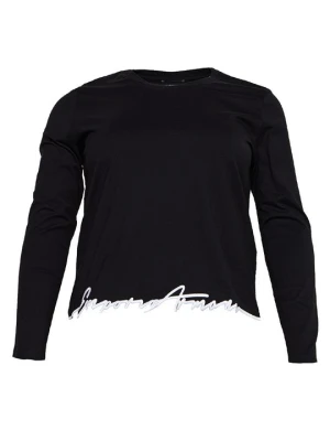 Bluzka z długim rękawem Emporio Armani czarny