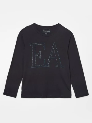 Bluzka z długim rękawem Emporio Armani czarny