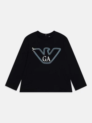 Bluzka z długim rękawem Emporio Armani granatowy
